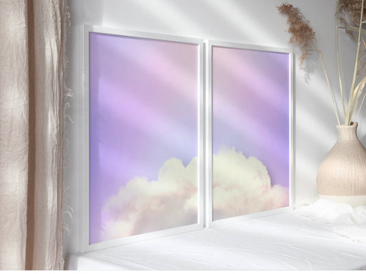 Aura Purple Cloud Wall Art Prints