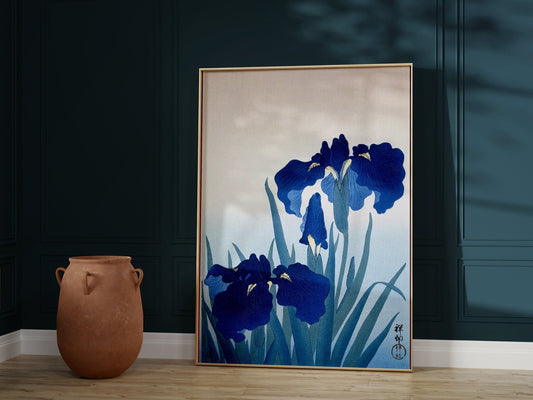 Iris Flowers Wall Art Print