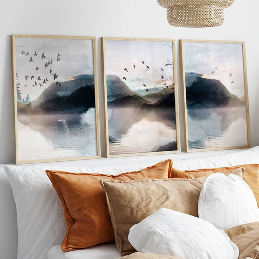 watercolour Landscape Wall art prints