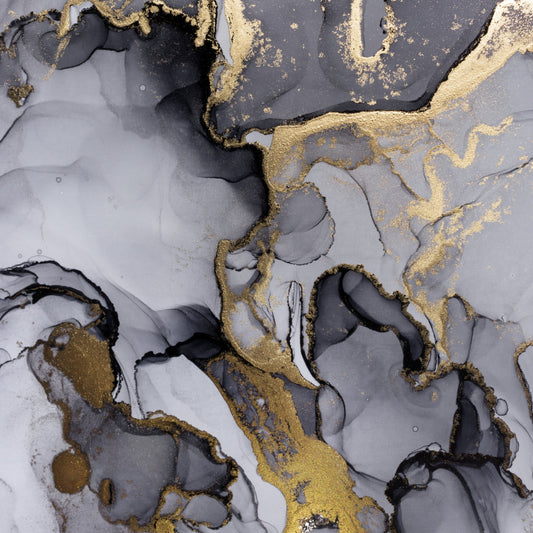 Marble Trio - Grey / Gold