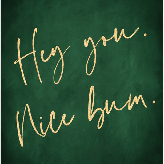 Nice Bum - Emerald / Gold - AureousHome