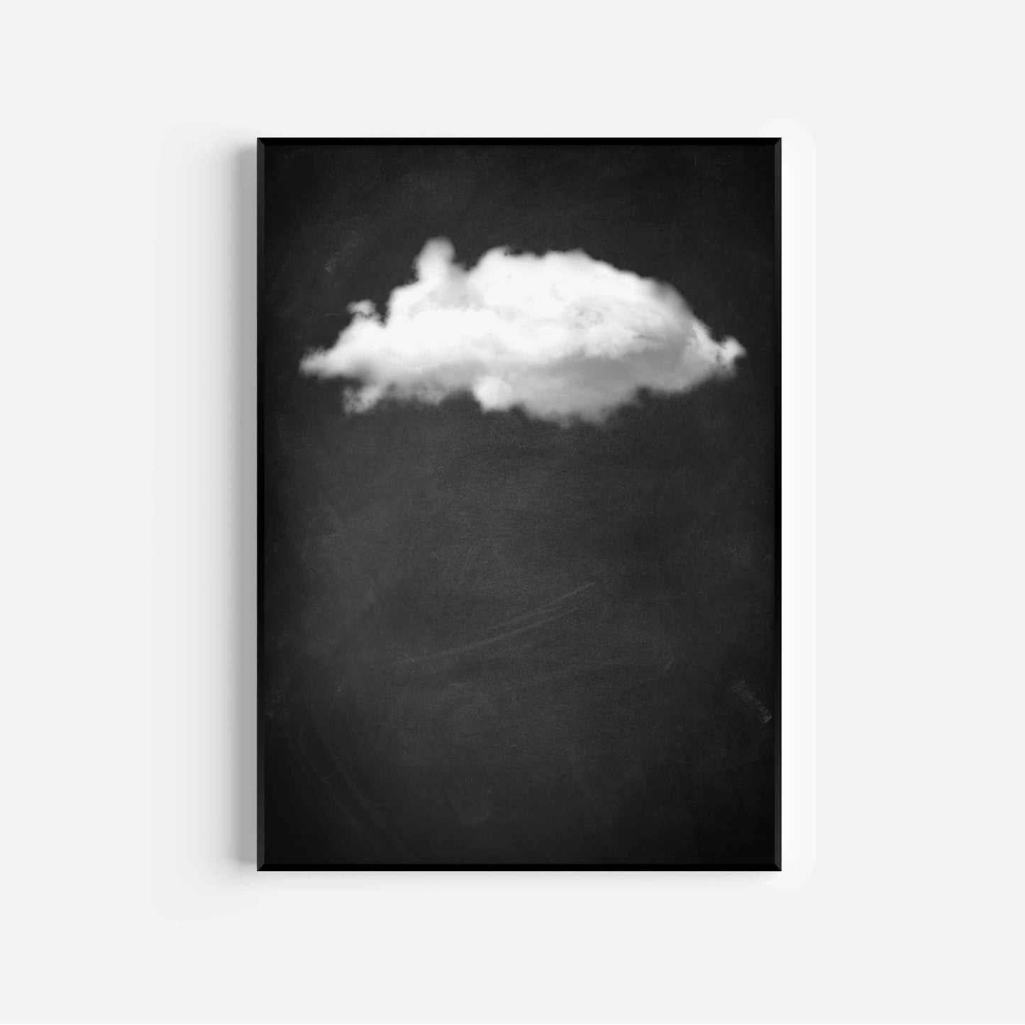 Black Cloud Wall Art Print