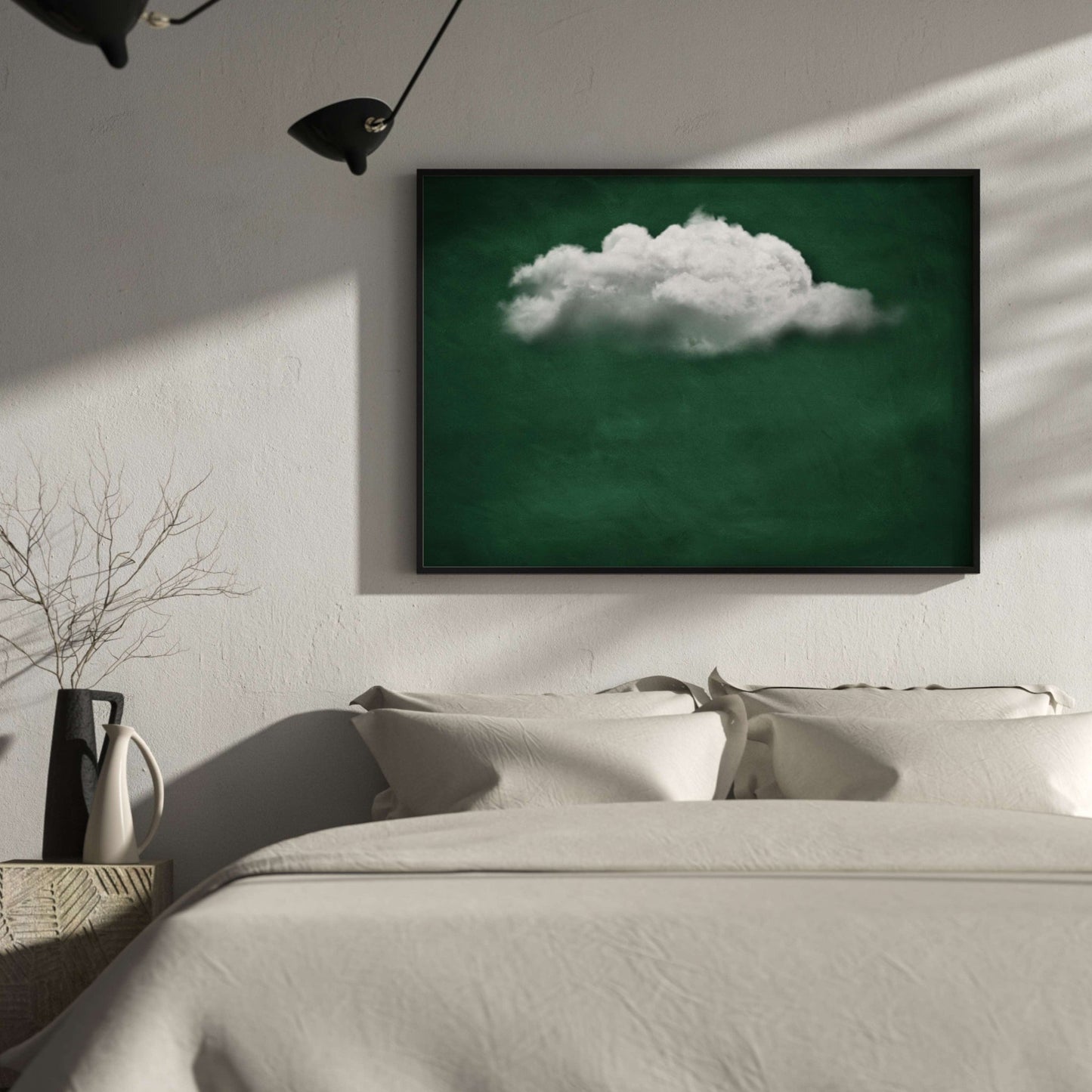 Nuage Horizontal - Emerald - AureousHome