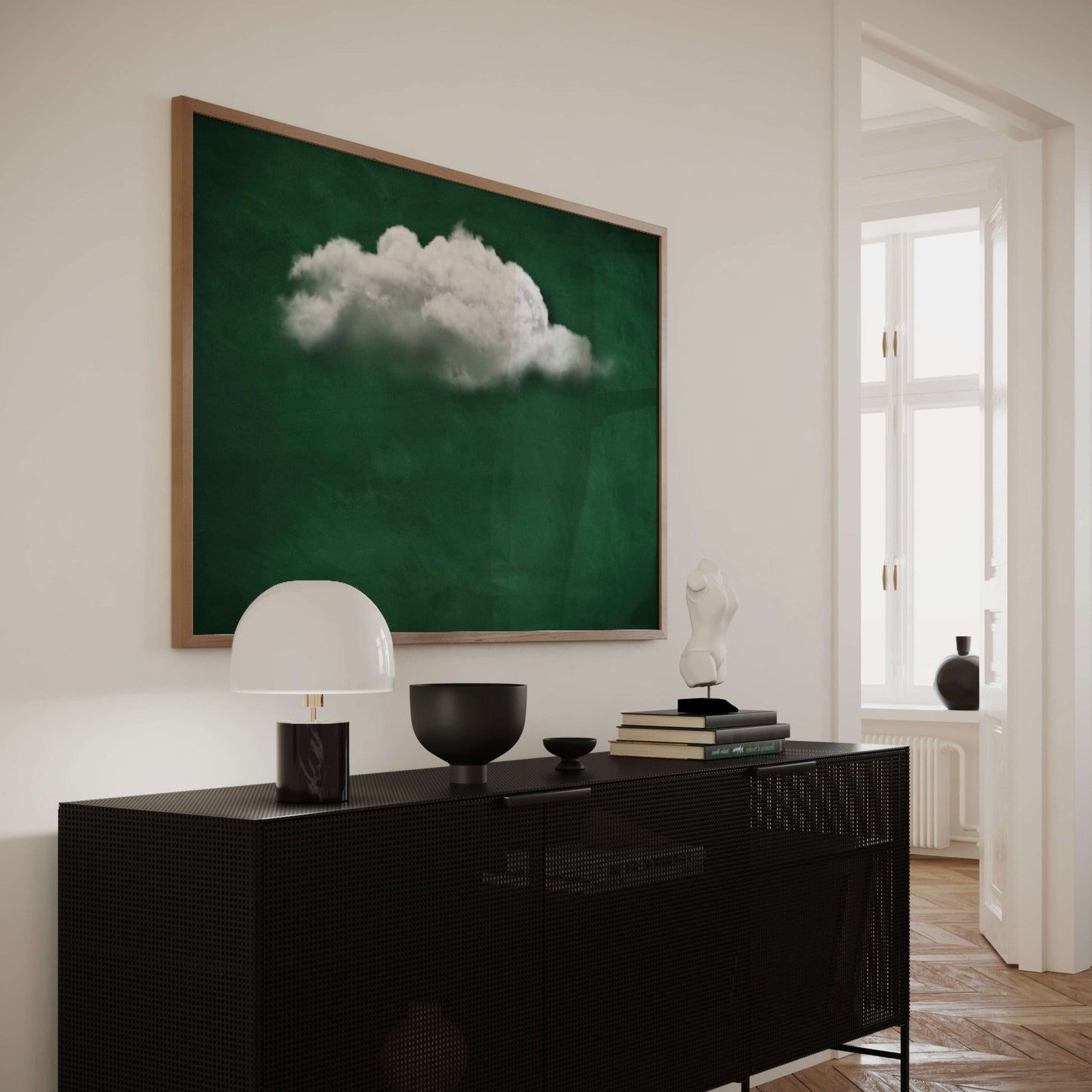 Nuage Horizontal - Emerald - AureousHome