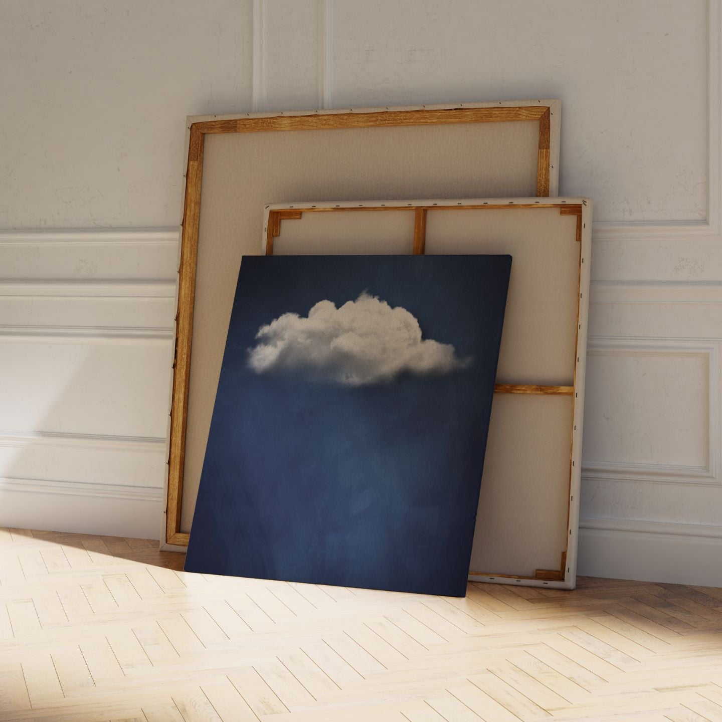 Nuage - Sapphire (Square Print) - AureousHome