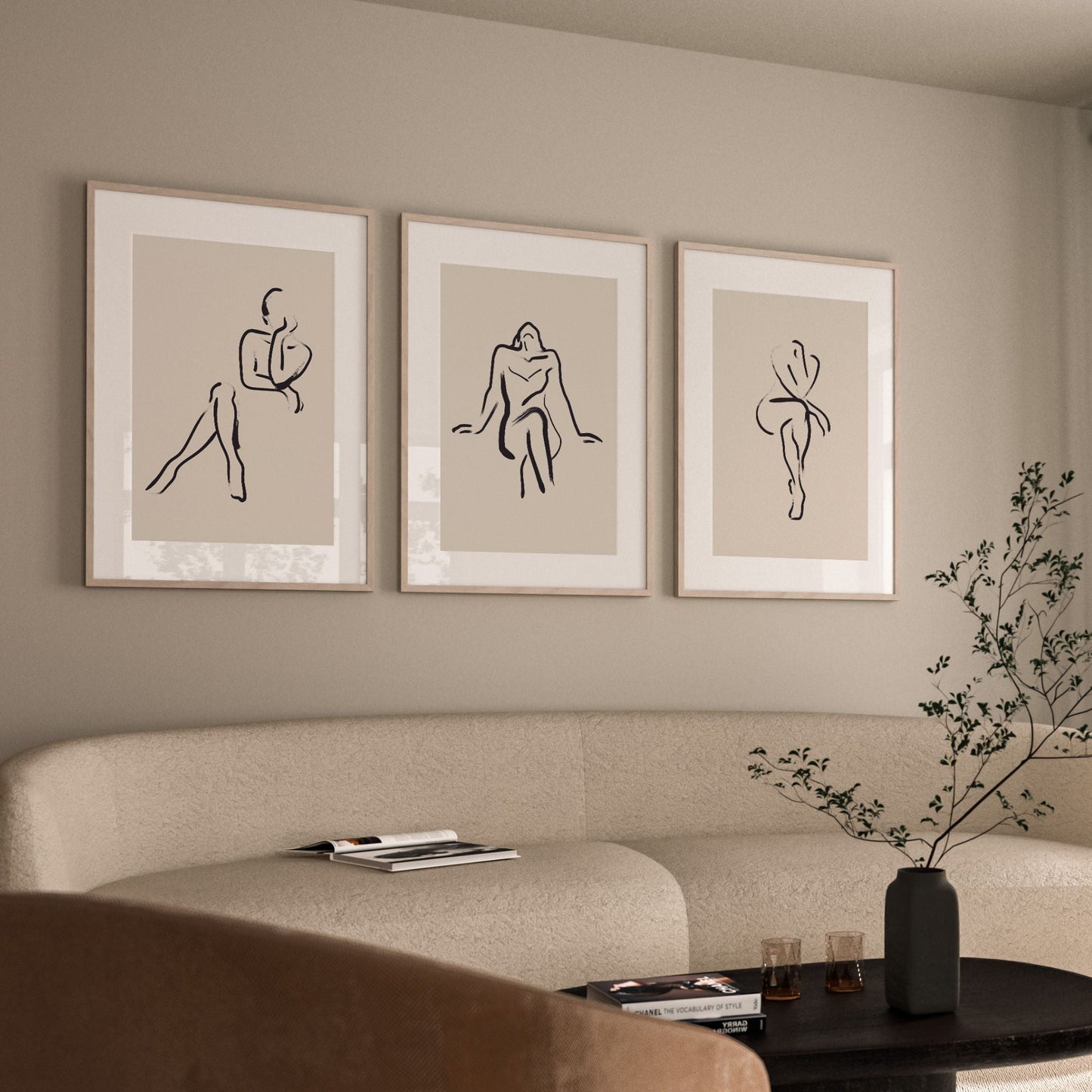 Pose Trio - Beige - AureousHome