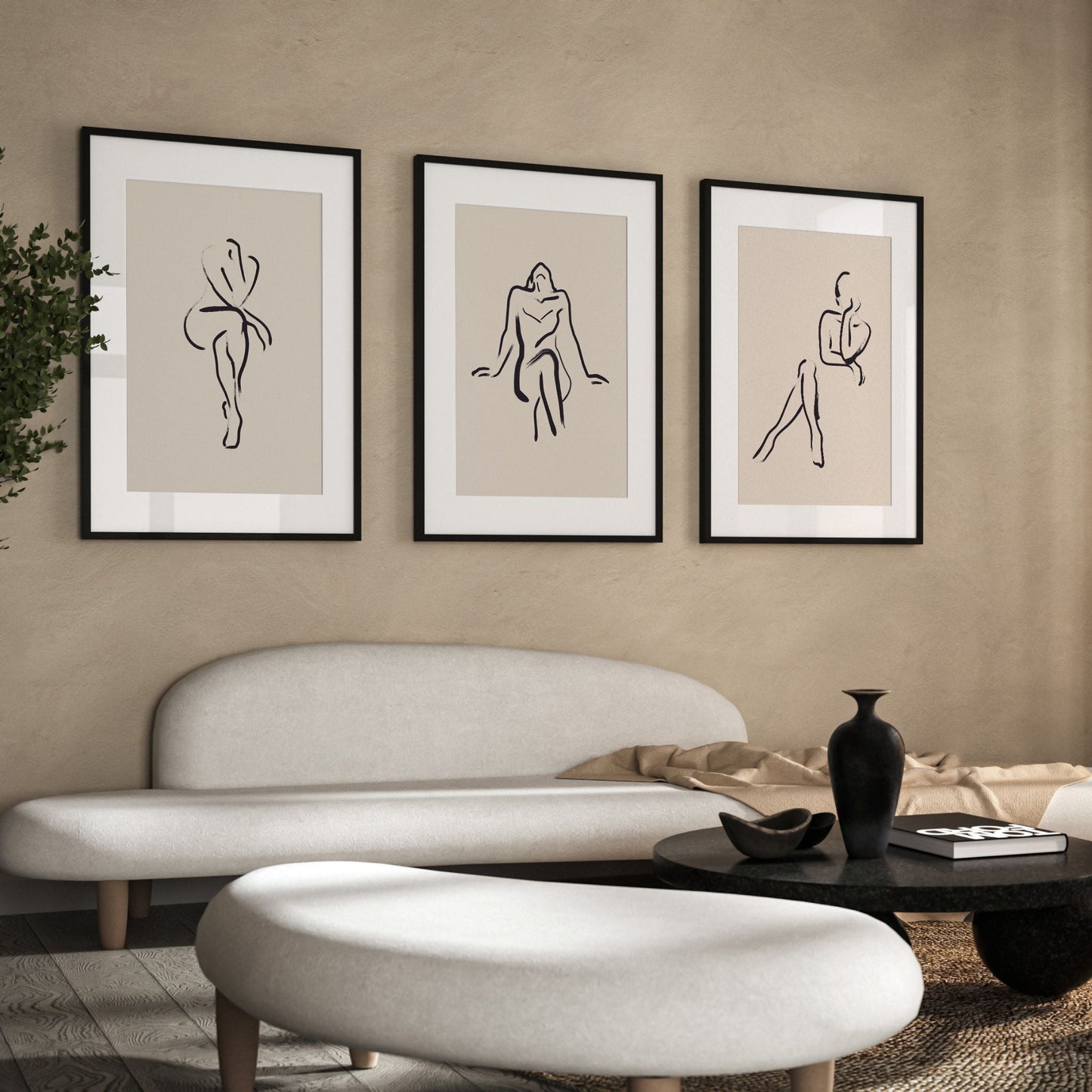 Pose Trio - Beige - AureousHome