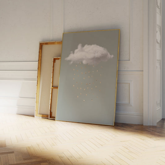 Sage Rain Cloud Wall Art Print