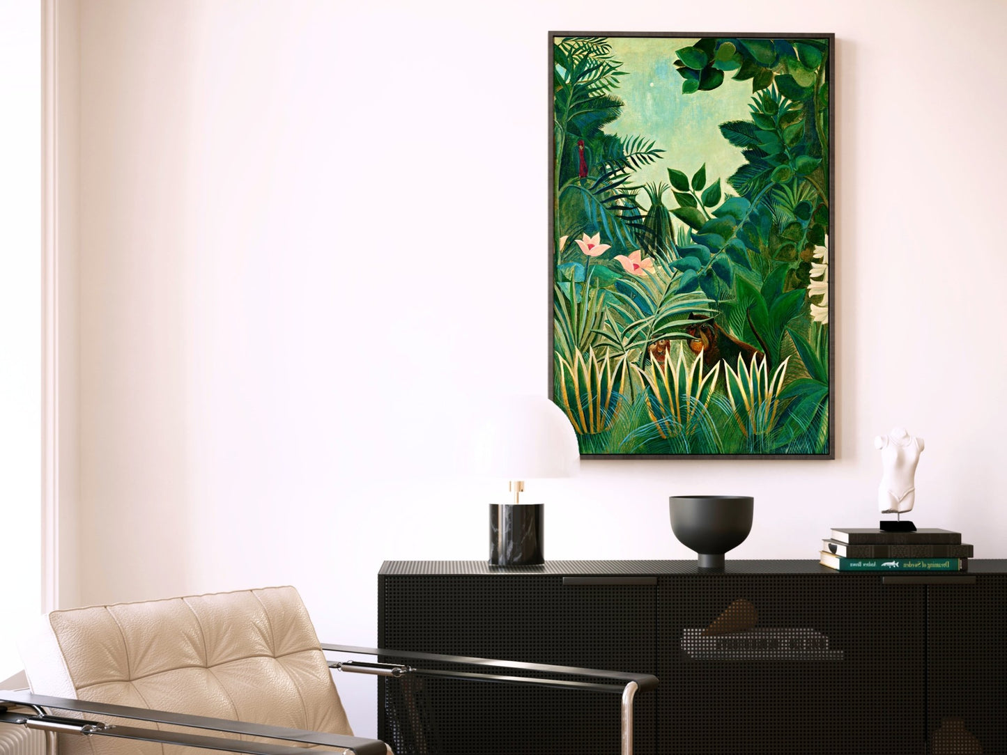 The Equatorial Jungle Framed Canvas - AureousHome