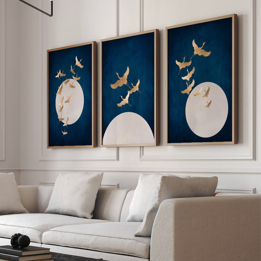 Tsuru II Trio - Sapphire - AureousHome