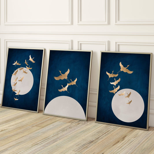 Tsuru II Trio - Sapphire - AureousHome