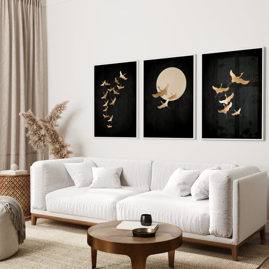 Tsuru Trio - Black - AureousHome