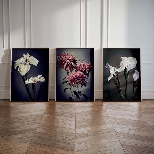 Vintage Flower Trio - AureousHome