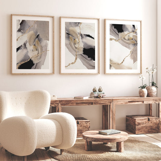 Wabi Sabi Trio - Gold / Taupe