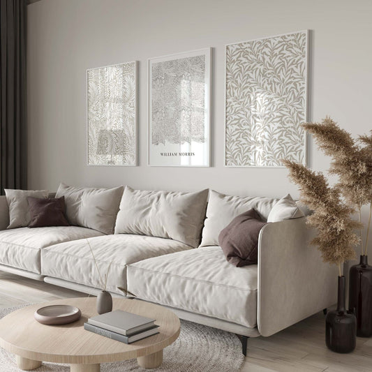 William Morris Trio - Beige - AureousHome