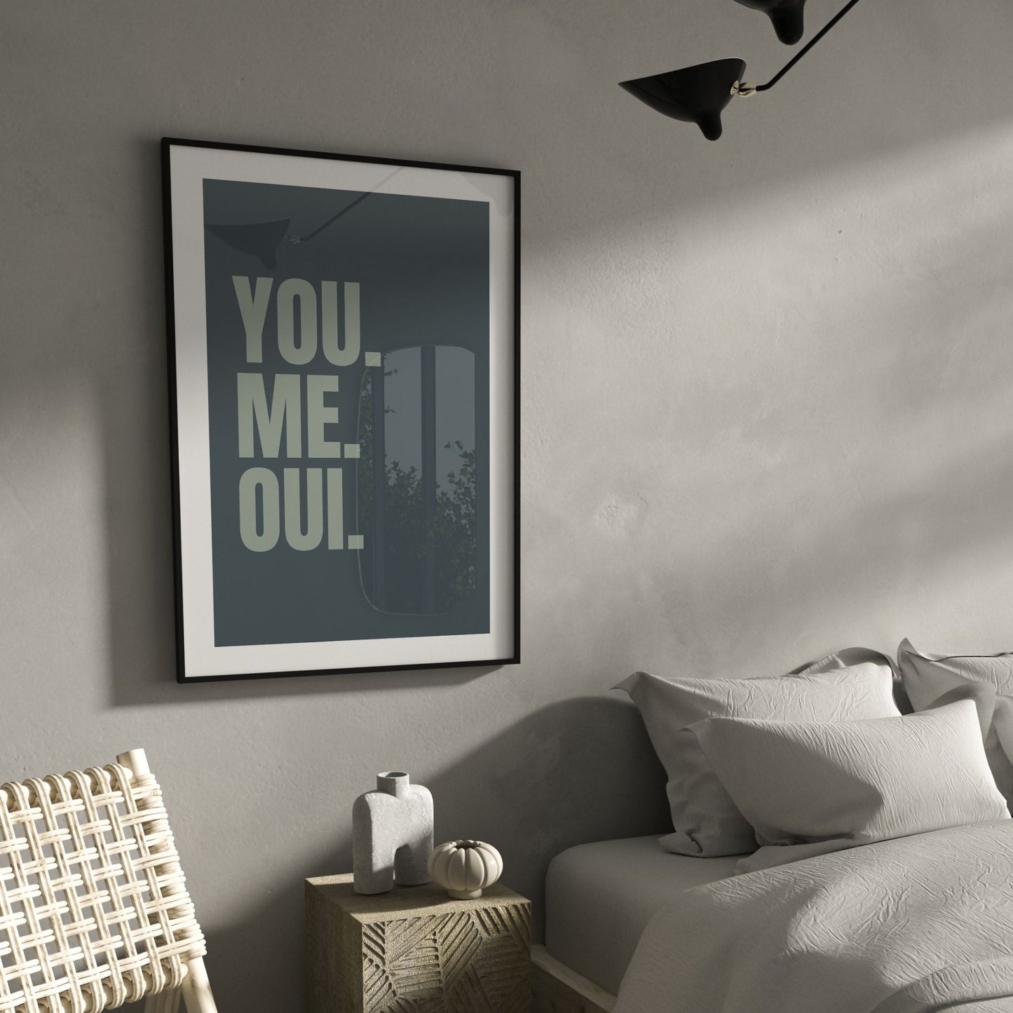 You Me Oui Sage Wall Art Print