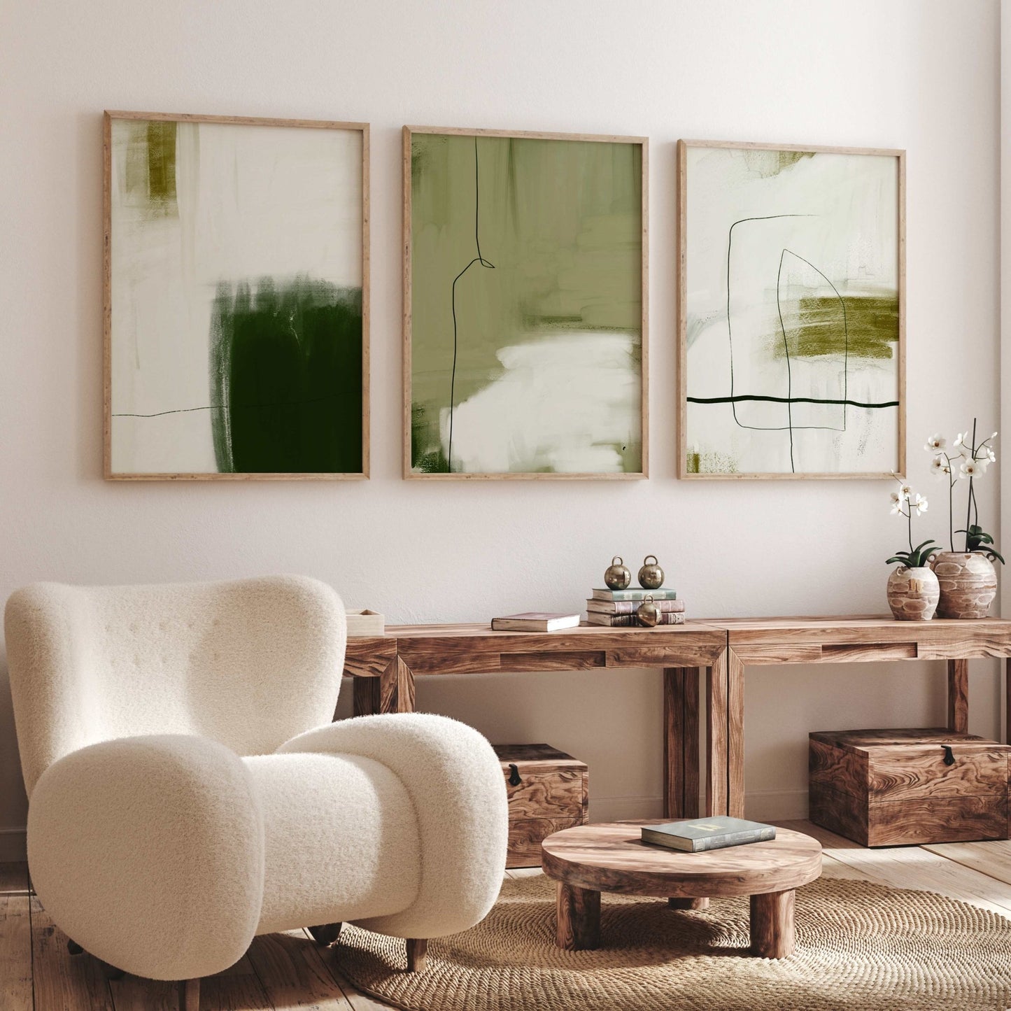 Zen Trio - Olive - AureousHome